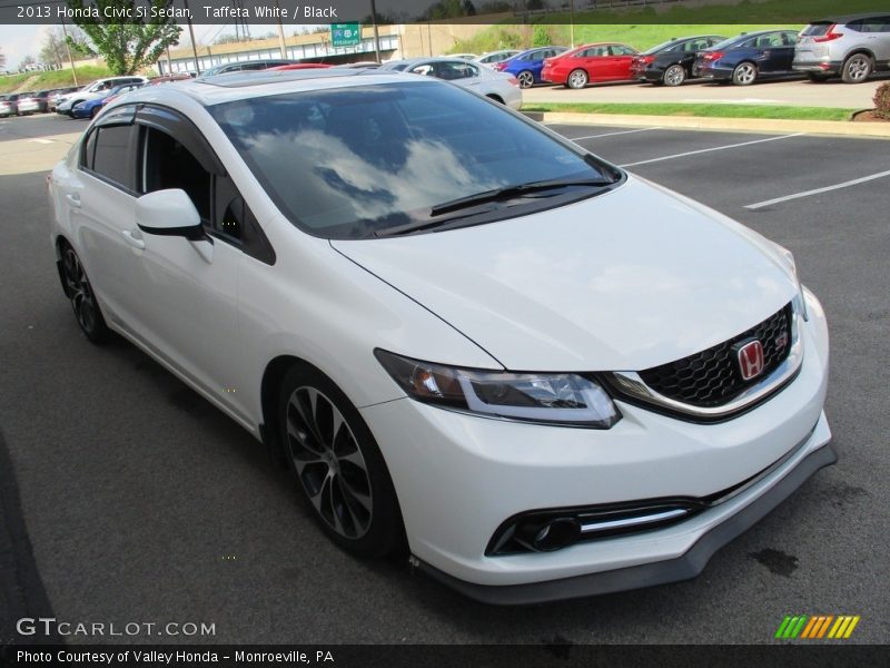 Taffeta White / Black 2013 Honda Civic Si Sedan