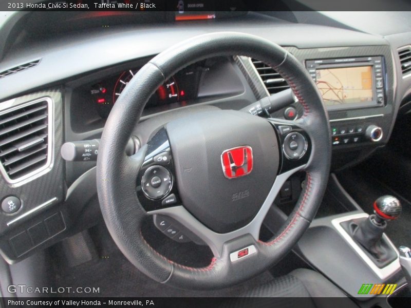 Taffeta White / Black 2013 Honda Civic Si Sedan