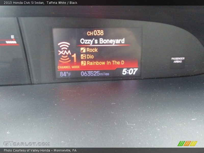 Taffeta White / Black 2013 Honda Civic Si Sedan