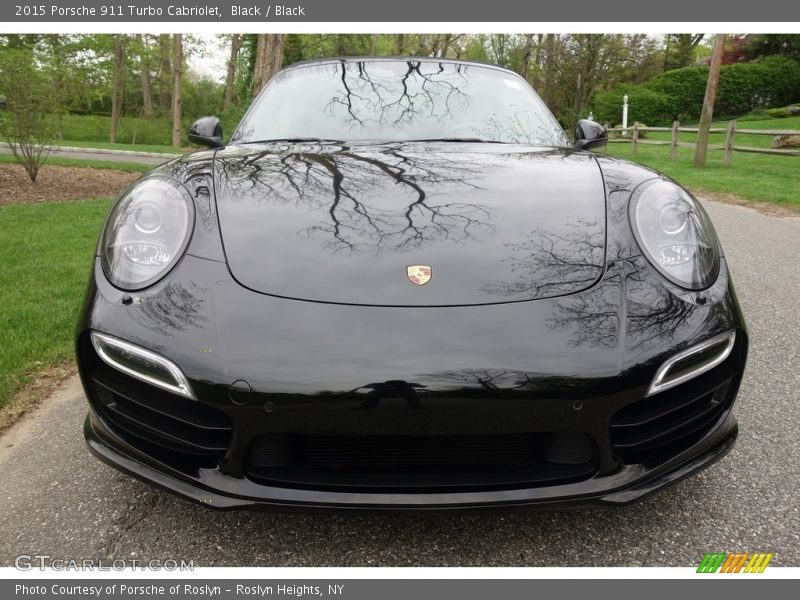 Black / Black 2015 Porsche 911 Turbo Cabriolet