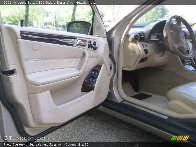 Desert Silver Metallic / Java 2001 Mercedes-Benz C 320 Sedan