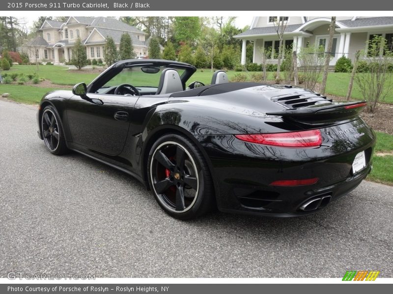 Black / Black 2015 Porsche 911 Turbo Cabriolet