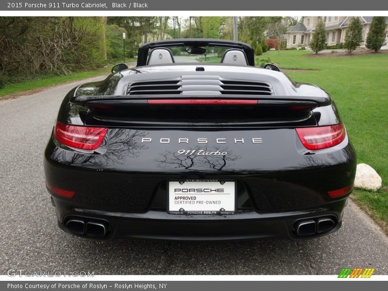 Black / Black 2015 Porsche 911 Turbo Cabriolet