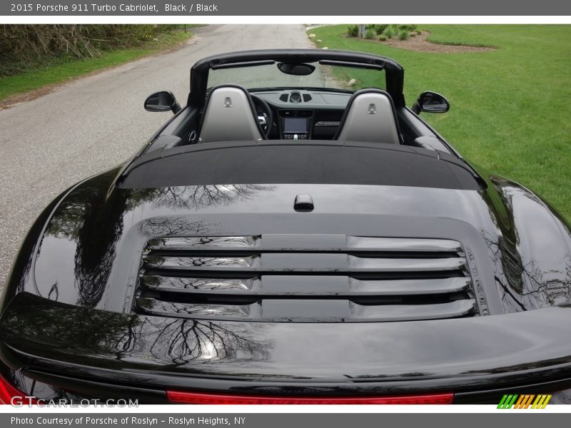 Black / Black 2015 Porsche 911 Turbo Cabriolet