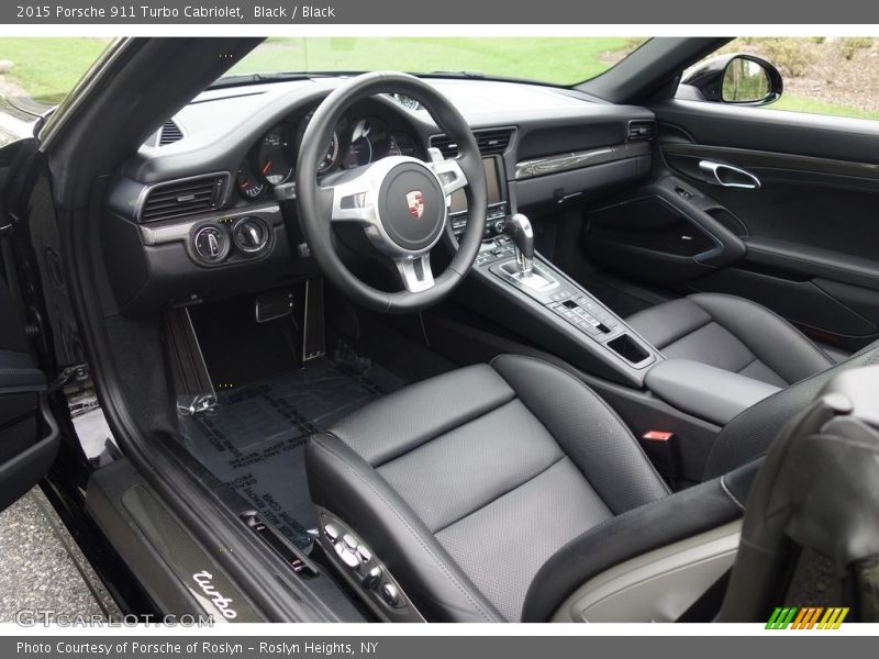 Black / Black 2015 Porsche 911 Turbo Cabriolet