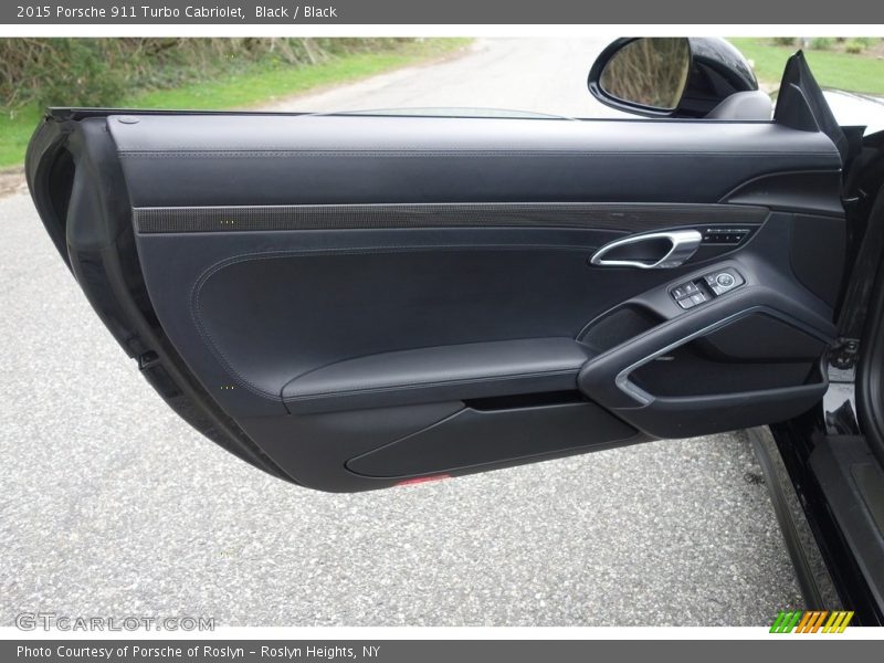 Black / Black 2015 Porsche 911 Turbo Cabriolet