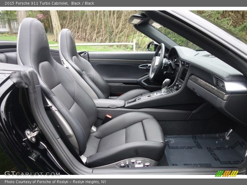 Black / Black 2015 Porsche 911 Turbo Cabriolet