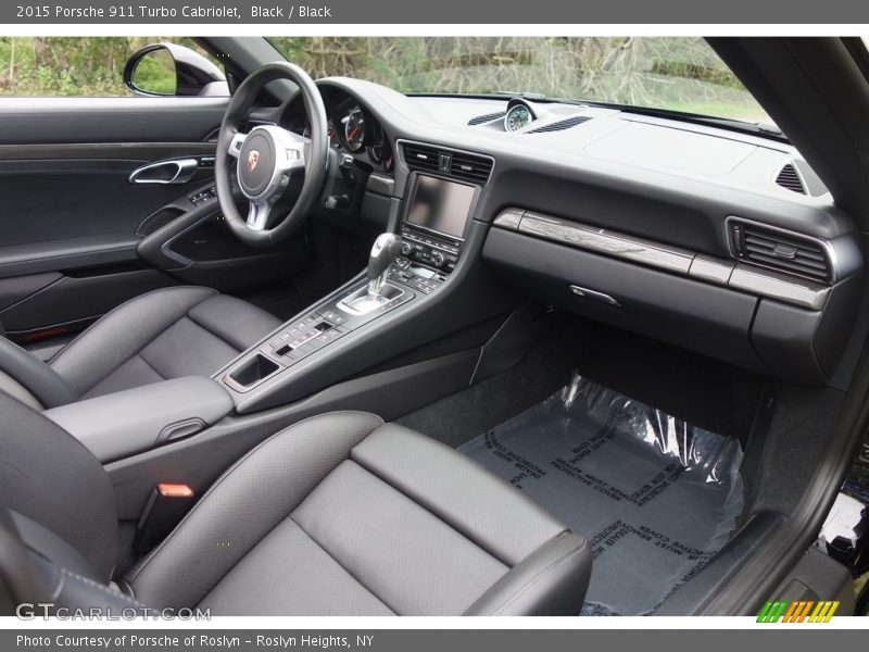Black / Black 2015 Porsche 911 Turbo Cabriolet