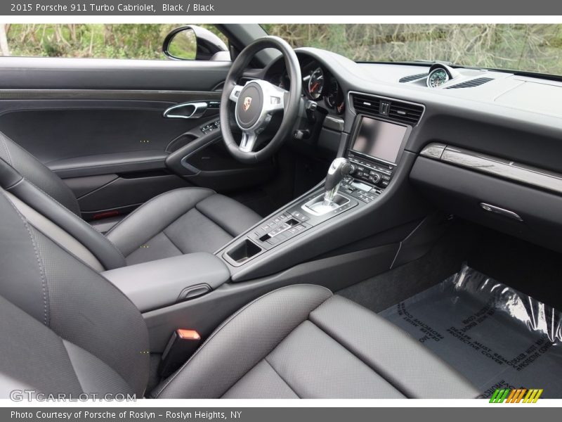 Black / Black 2015 Porsche 911 Turbo Cabriolet