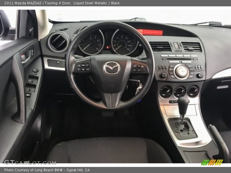 Liquid Silver Metallic / Black 2011 Mazda MAZDA3 i Touring 4 Door