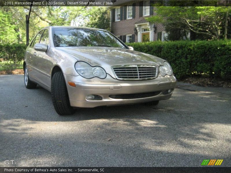 Desert Silver Metallic / Java 2001 Mercedes-Benz C 320 Sedan