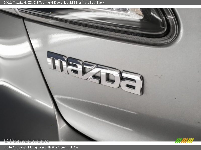 Liquid Silver Metallic / Black 2011 Mazda MAZDA3 i Touring 4 Door