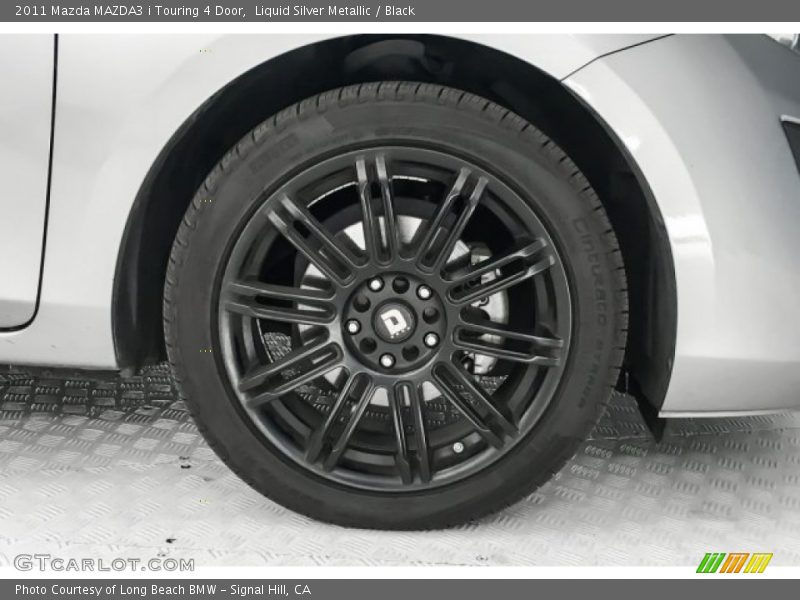 Liquid Silver Metallic / Black 2011 Mazda MAZDA3 i Touring 4 Door