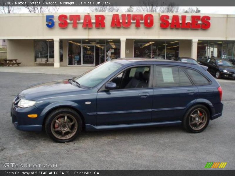 Midnight Blue Mica / Off Black 2002 Mazda Protege 5 Wagon