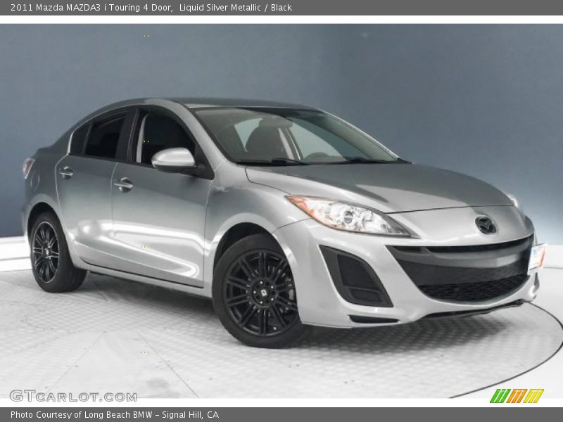 Liquid Silver Metallic / Black 2011 Mazda MAZDA3 i Touring 4 Door
