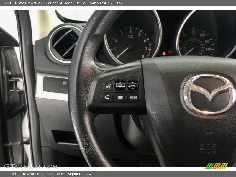 Liquid Silver Metallic / Black 2011 Mazda MAZDA3 i Touring 4 Door