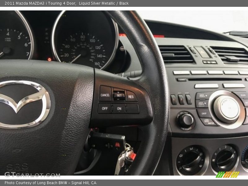 Liquid Silver Metallic / Black 2011 Mazda MAZDA3 i Touring 4 Door