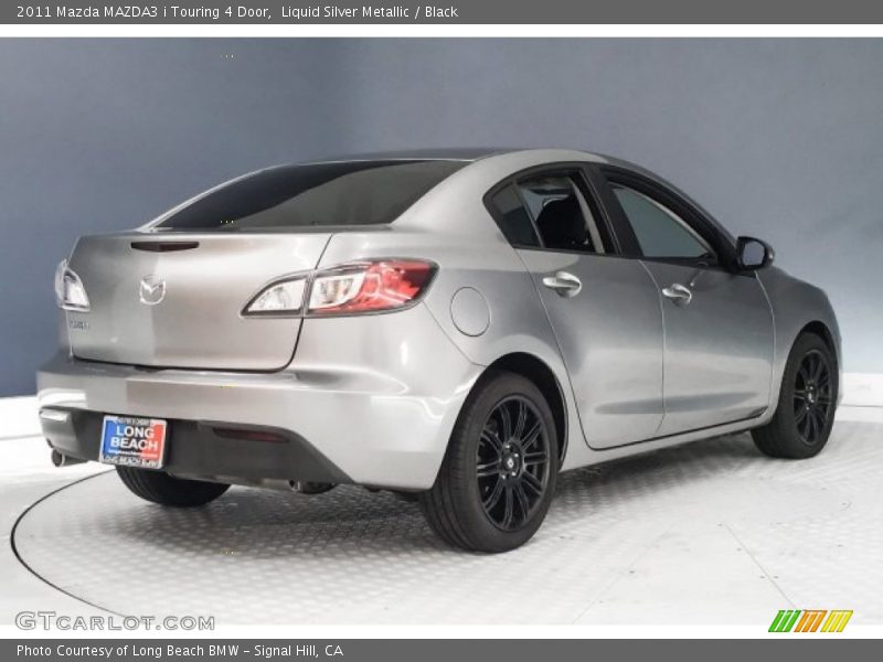 Liquid Silver Metallic / Black 2011 Mazda MAZDA3 i Touring 4 Door