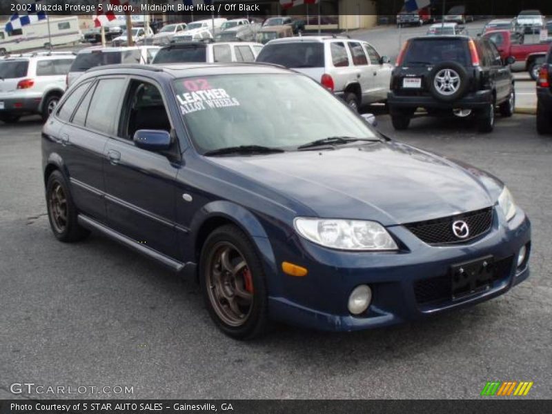 Midnight Blue Mica / Off Black 2002 Mazda Protege 5 Wagon