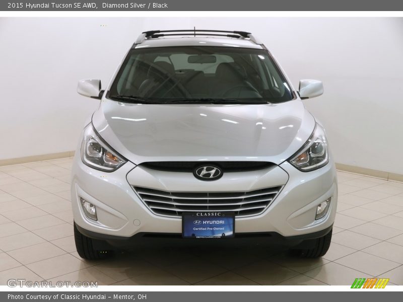 Diamond Silver / Black 2015 Hyundai Tucson SE AWD