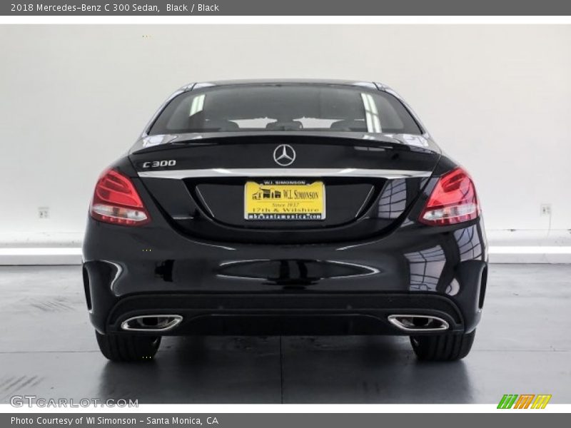 Black / Black 2018 Mercedes-Benz C 300 Sedan