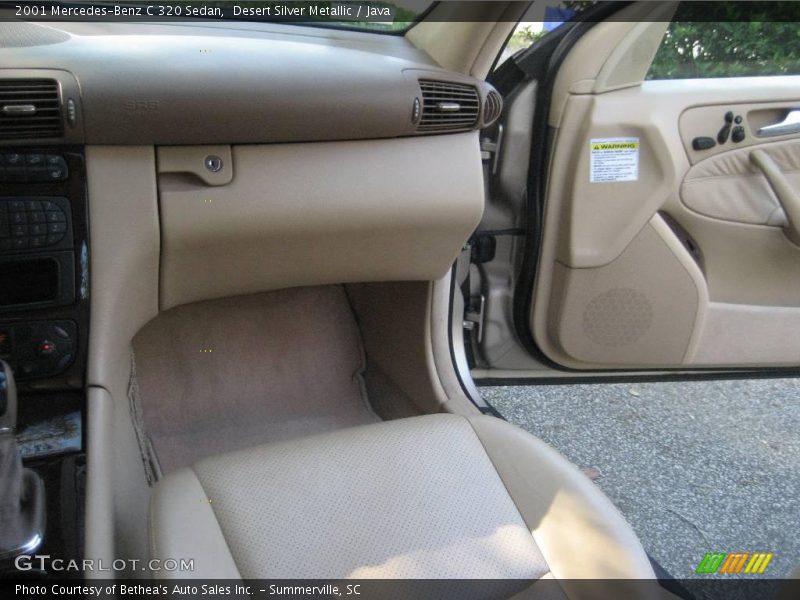 Desert Silver Metallic / Java 2001 Mercedes-Benz C 320 Sedan