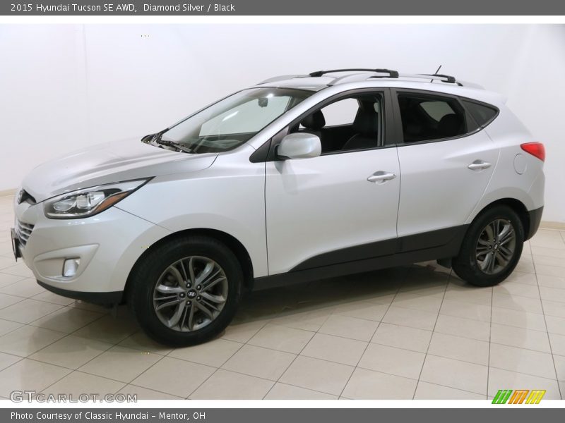 Diamond Silver / Black 2015 Hyundai Tucson SE AWD