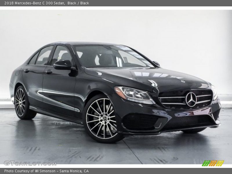Black / Black 2018 Mercedes-Benz C 300 Sedan