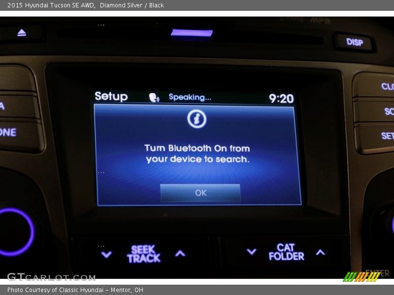 Diamond Silver / Black 2015 Hyundai Tucson SE AWD