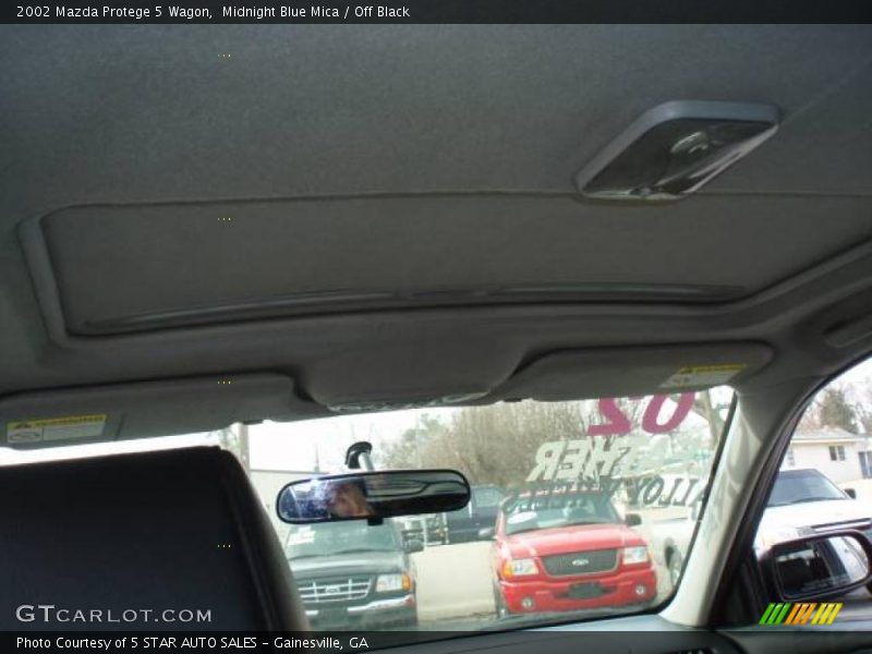 Midnight Blue Mica / Off Black 2002 Mazda Protege 5 Wagon