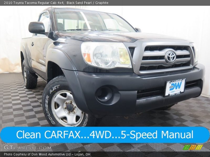 Black Sand Pearl / Graphite 2010 Toyota Tacoma Regular Cab 4x4