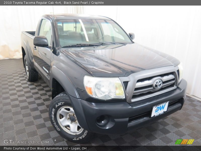 Black Sand Pearl / Graphite 2010 Toyota Tacoma Regular Cab 4x4