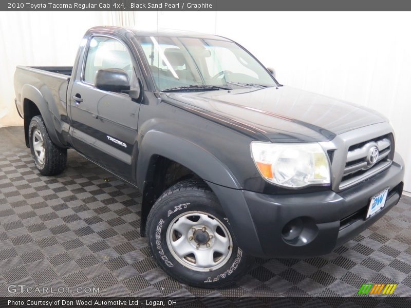 Black Sand Pearl / Graphite 2010 Toyota Tacoma Regular Cab 4x4