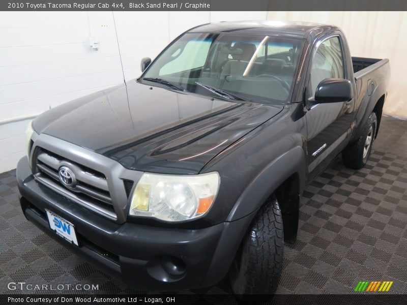 Black Sand Pearl / Graphite 2010 Toyota Tacoma Regular Cab 4x4