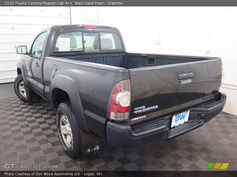 Black Sand Pearl / Graphite 2010 Toyota Tacoma Regular Cab 4x4
