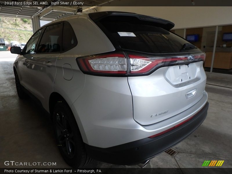 Ingot Silver / Ebony 2018 Ford Edge SEL AWD