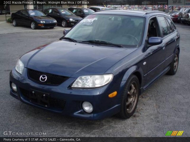 Midnight Blue Mica / Off Black 2002 Mazda Protege 5 Wagon