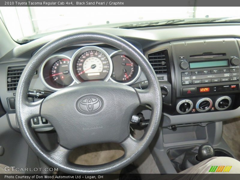 Black Sand Pearl / Graphite 2010 Toyota Tacoma Regular Cab 4x4