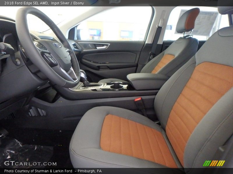 Ingot Silver / Ebony 2018 Ford Edge SEL AWD