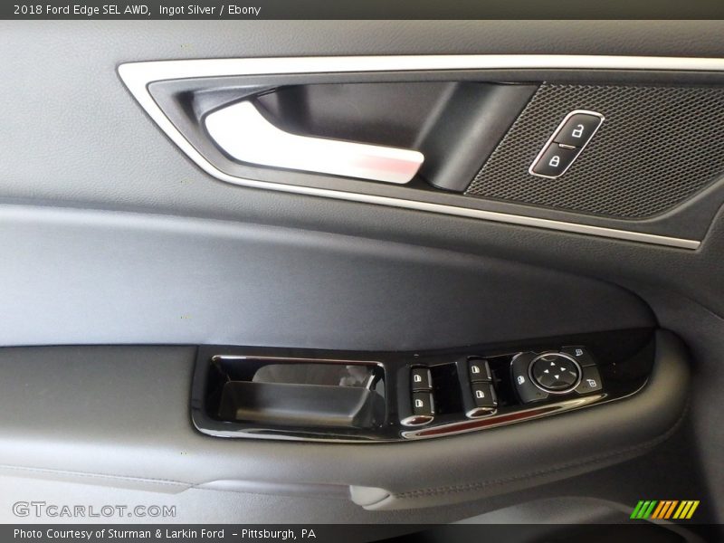 Ingot Silver / Ebony 2018 Ford Edge SEL AWD
