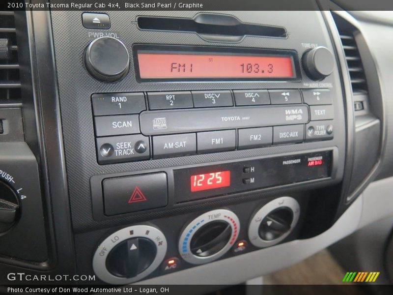 Black Sand Pearl / Graphite 2010 Toyota Tacoma Regular Cab 4x4