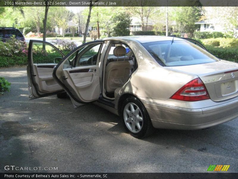 Desert Silver Metallic / Java 2001 Mercedes-Benz C 320 Sedan