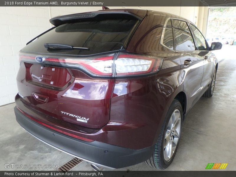 Burgundy Velvet / Ebony 2018 Ford Edge Titanium AWD