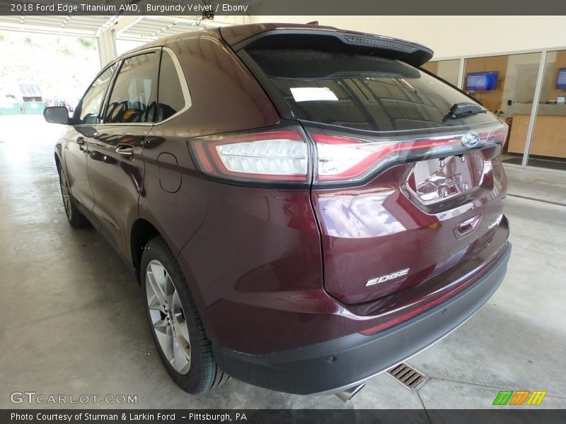 Burgundy Velvet / Ebony 2018 Ford Edge Titanium AWD