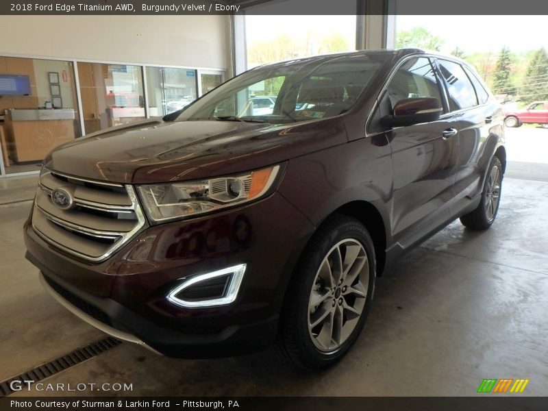 Burgundy Velvet / Ebony 2018 Ford Edge Titanium AWD
