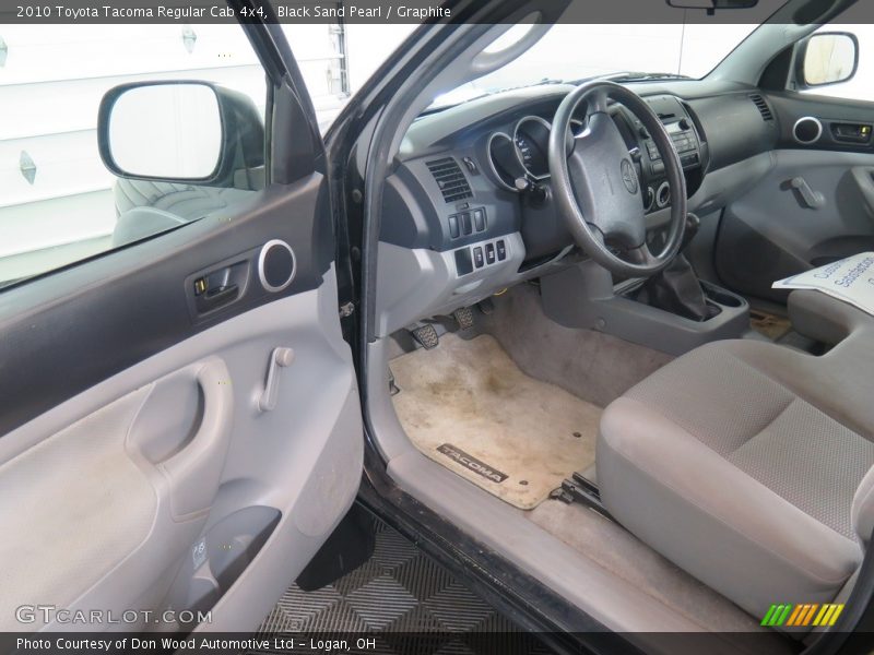 Black Sand Pearl / Graphite 2010 Toyota Tacoma Regular Cab 4x4