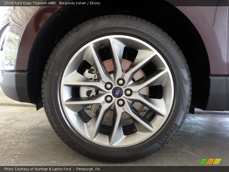 Burgundy Velvet / Ebony 2018 Ford Edge Titanium AWD