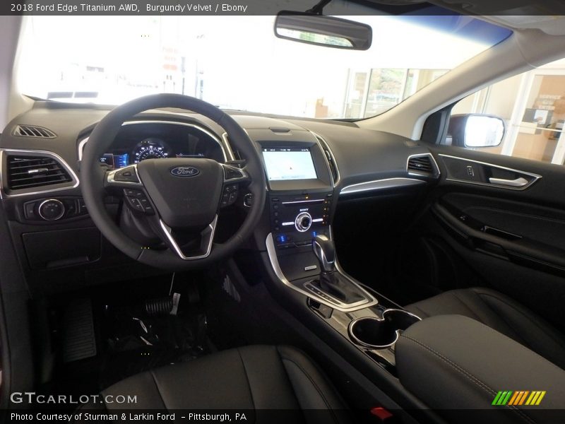 Burgundy Velvet / Ebony 2018 Ford Edge Titanium AWD