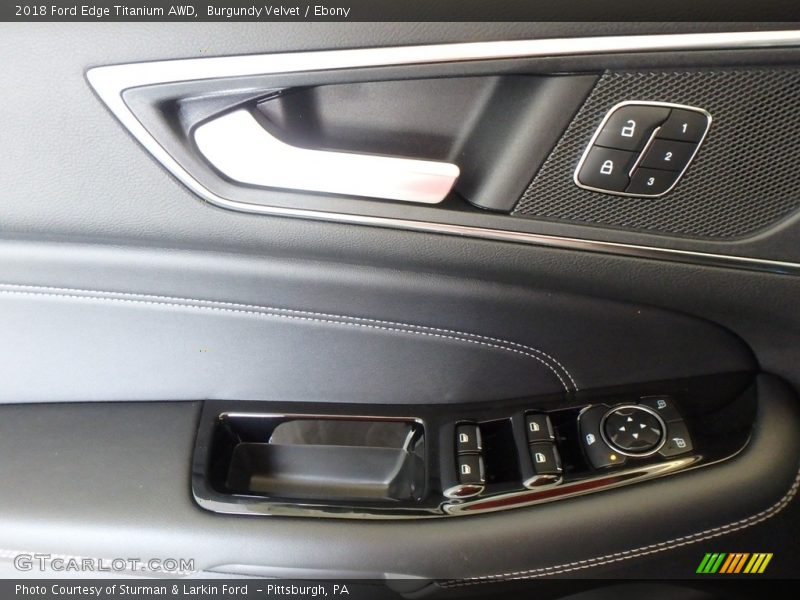 Burgundy Velvet / Ebony 2018 Ford Edge Titanium AWD