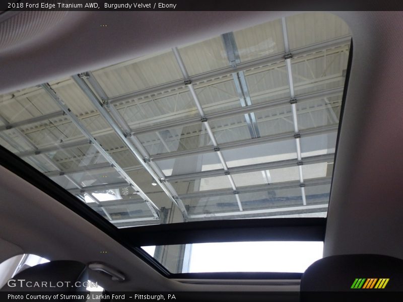 Burgundy Velvet / Ebony 2018 Ford Edge Titanium AWD